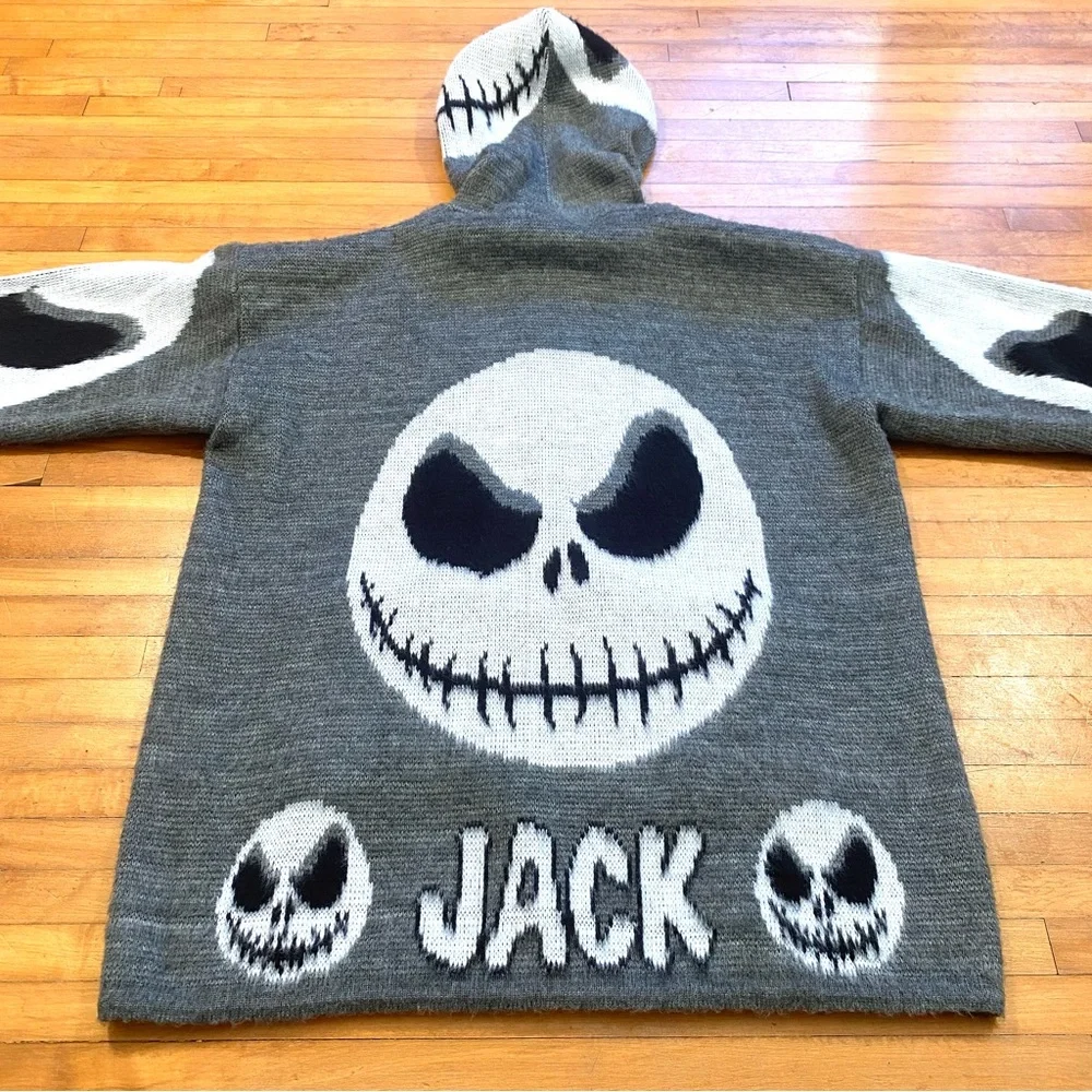 Nightmare Before Christmas Hoodie Jack Skellington Hooded Sweatshirt Sweater XL - Picture 6 of 8